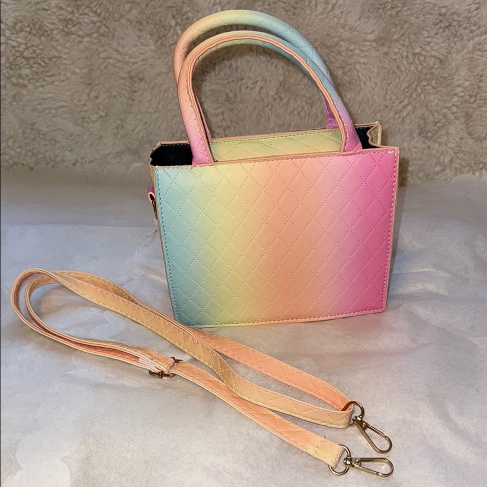 *3 for $5* Rainbow Quilted-style Handbag